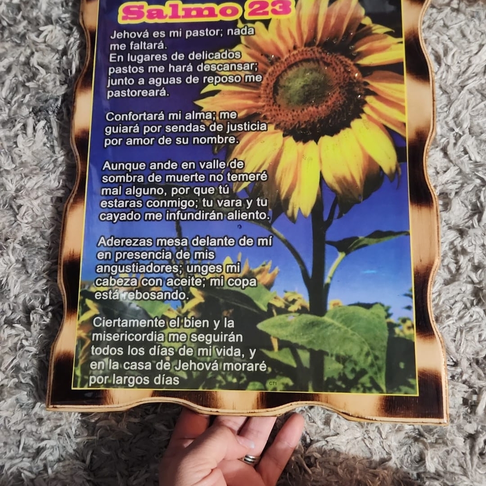Sunflower Psalm 23 Wall Art